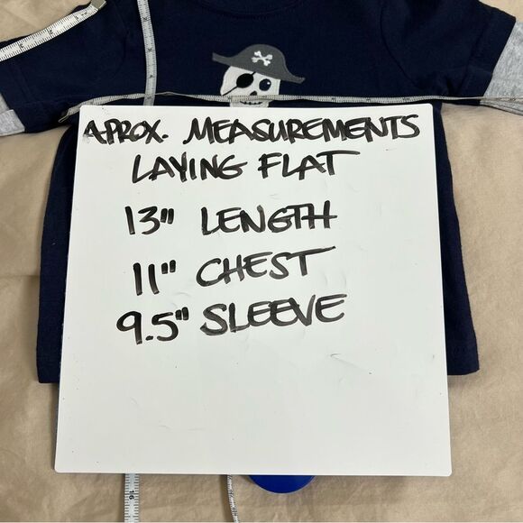 Gymboree Boys Size 9-12 Months NWT Blue Halloween Skeleton Long Sleeve T-Shirt - Picture 7 of 8